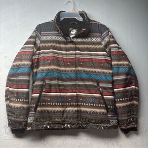 Roxy Jetty Toluca Stripe DryFlight 10k Insulated Snow/Ski Jacket Girl's Size XXL